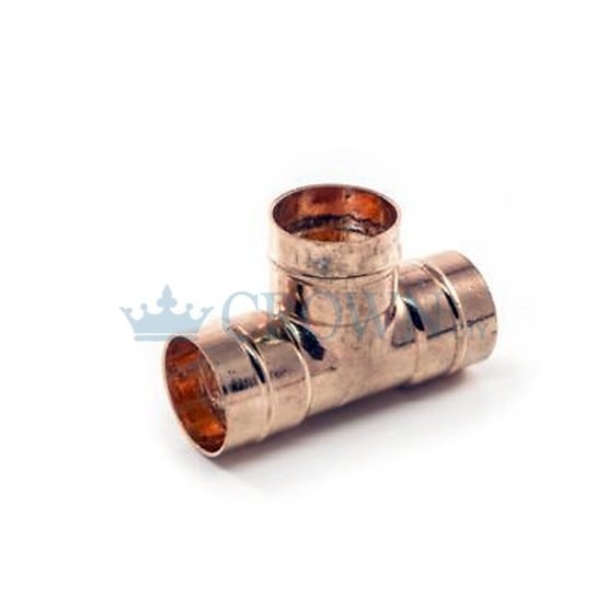 Copper Equal Solder Tee 22mm