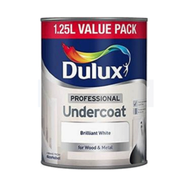 Dulux White Professional Undercoat Paint 1.25L