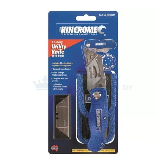 Kincrome 150mm Folding Lock Back Utility Knife k06001K