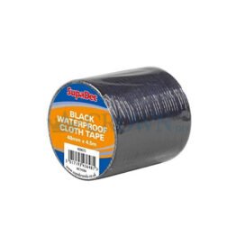 SupaDec 48mm Waterproof Cloth Tape | Black, 45m