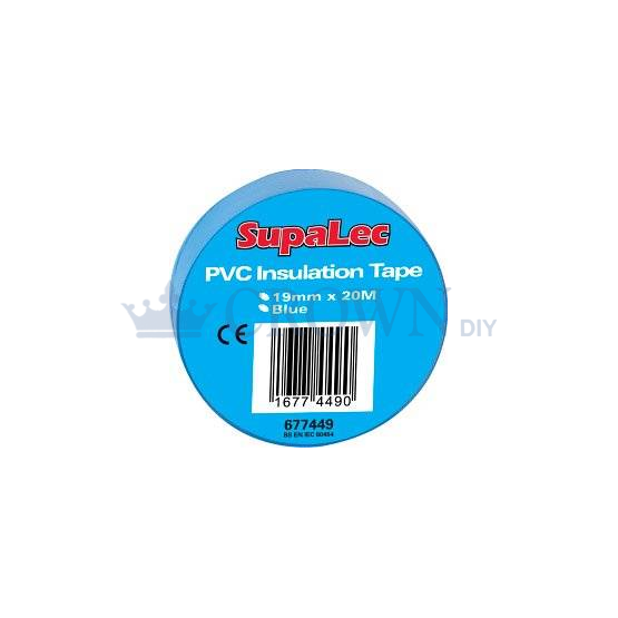 SupaLec 19mm PVC Insulation Tape | Blue, 20 Metre