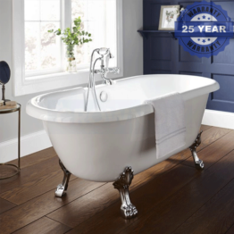 Kartell Astley Traditional Freestanding Bath 1500 x 800mm