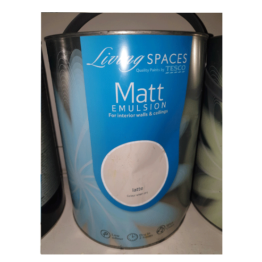 Living Spaces Matt Emulsion Latte 5L Paint