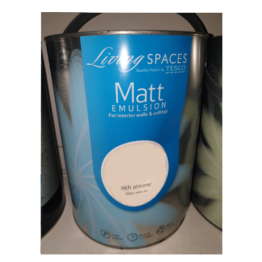 Living Spaces Matt Emulsion Rich Almond 5L Paint