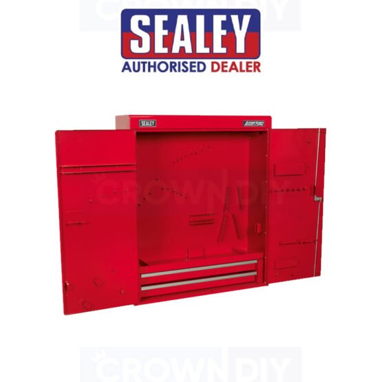 Sealey APW750 Wall Mounted Hanging Tool Storage Box Metal Lockable Cabinet Drawers