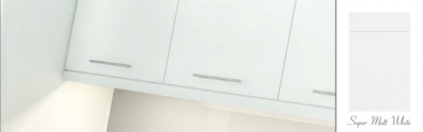 Aura Super Matt White Kitchen Door