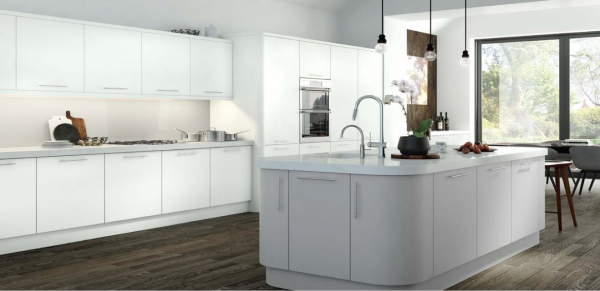 Aura Super Matt White Kitchen Range