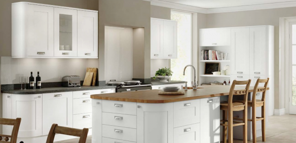 Boston White Super Matt Kitchen Range