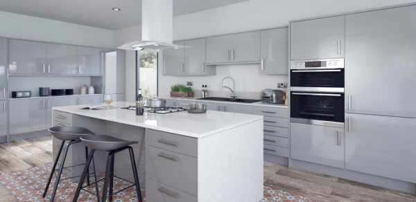 Vogue Dove Grey Gloss Kitchen Range